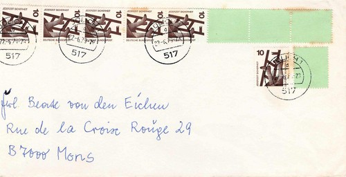 Bund 695 brief rollenmarken - mi,