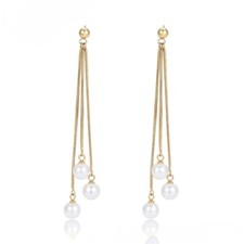 Luxus lange Ohrringe Perlen