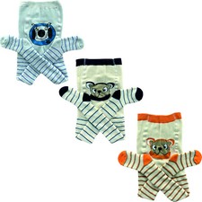 3 Paar Baby Vollplüsch