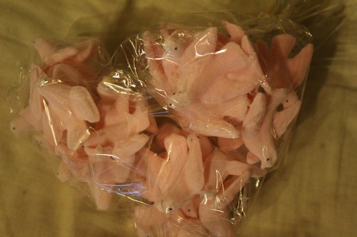 Vögel deko tauben rosa 200 - vögel,