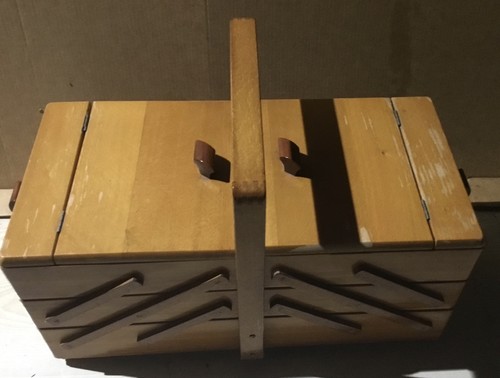 Vintage nähkästchen holz - vintage,