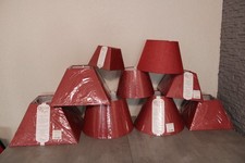 Lampenschirm Rund Eckig Rot