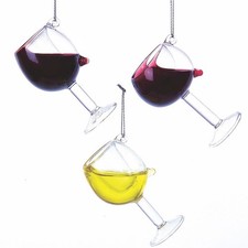 Baumschmuck Weinglas Wein