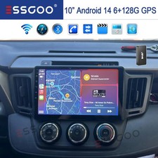 DAB+ 128GB Android 14 Autoradio Apple Carplay Für Toyota RAV4 2013-2018 GPS NAVI