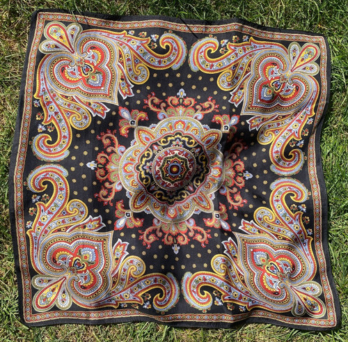 Luxus seidentuch 50x50 unisex - seidentuch,