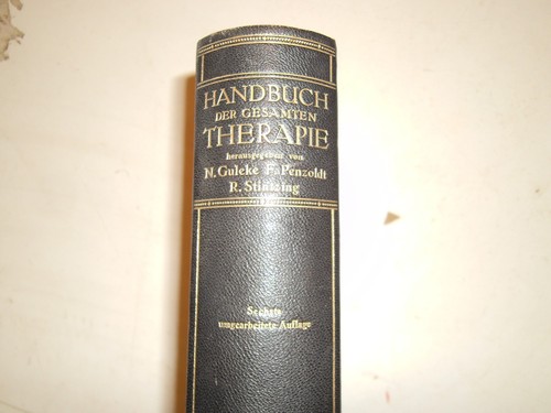 Handbuch der gesamten - , therapie