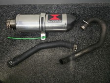 YAMAHA WR125 X R 2009-2017 BLACK WIDOW KOMPLETTE AUSPUFFANLAGE CARBON SPITZE