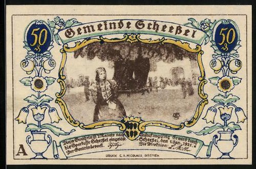 Notgeld scheeßel 1921 50 - scheeßel,