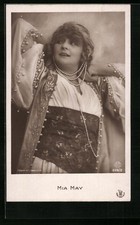 Ansichtskarte Schauspielerin Mia May im orientalischen Kostüm 