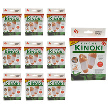 100 Stück Kinoki Kiyome Fuss Pflaster Fuß Pads Tipp nur Natürliche Inhalt TCM