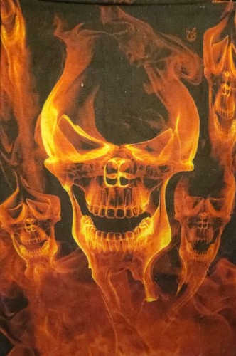 Bandana biker skull - bandana,
