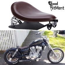 Motorrad Solositz Braun Mit Grundplatte For Chopper Bobber Honda Suzuki Custom