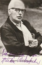 original signiertes Autogramm von Friedrich Schönfelder