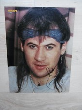 Fish "Marillion" Autogramm signed A4 Magazinbild