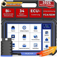 2025 MUCAR VO8 KFZ OBD2 Diagnosegerät Auto Alle System 34 Reset ECU-Codierung DE