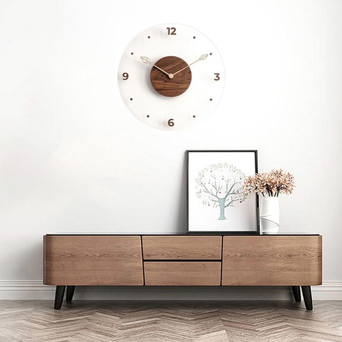 Runde wanduhr aus holz - wanduhr,