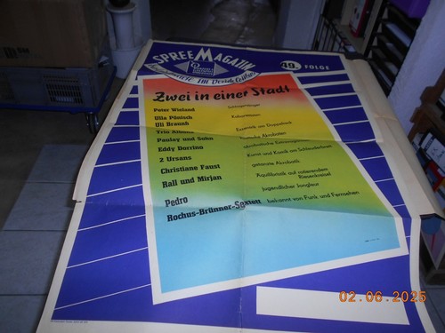 Großes dekorat orig plakat - orig,