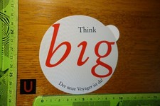 Alter Aufkleber Automobil Zubehör Werkstatt Chrysler (?) VOYAGER Think big