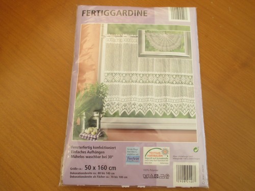 Fertiggardine 50x160 weiß - fertiggardine, cm