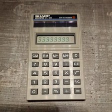 Sharp ELSIMATE EL-345A Solar in OVP Taschenrechner Topp! Vintage 1987