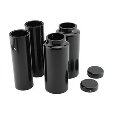 Oben Unten Gabelcover Kappen für Harley Dyna Street Fat Bob 2007-2017 Schwarz