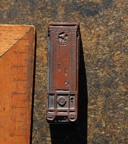 Standuhr kupferdruckstock - standuhr,