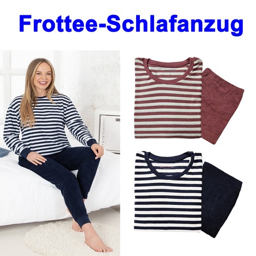Frottee schlafanzug - frottee,