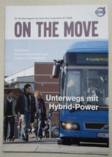 Zeitschrift On The Move. Kundenmagazin der Volvo Bus Corporation 1/2009