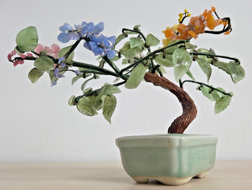 Glas bonsai tree bunt - glas,