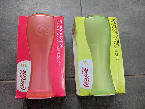 Coca cola gläser - 2x, pink