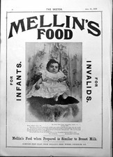 Alter antiker Druck Mellins