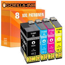 8 Patronen XXL für Epson WorkForce WF-3010DW WF-3520DWF WF-3530 DTWF T1301-1304