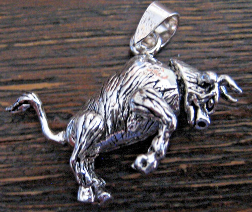 Stier 925 silber - 925, vollplastisch