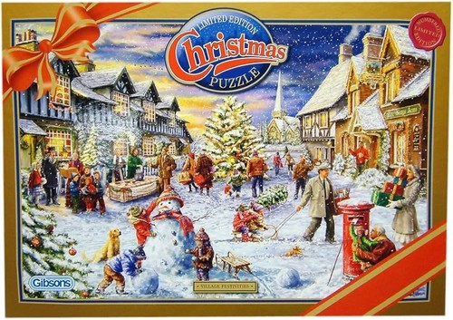 Gibsons christmas puzzle - christmas,