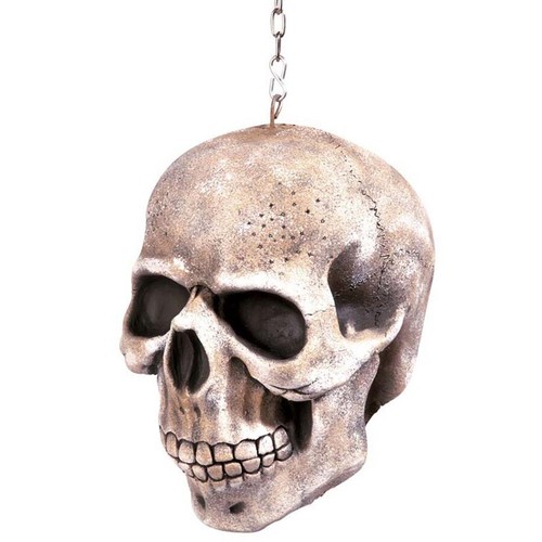 Totenkopf mit stahlkette - totenkopf,