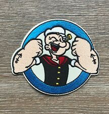 Popeye Patch Aufnäher Bügelbild Applikation Comic Serie Marine Kult Spinat Groß