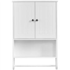 Badezimmerschrank Hängeschrank Wandschrank Küchenschrank Badregal mit Türen Weiß