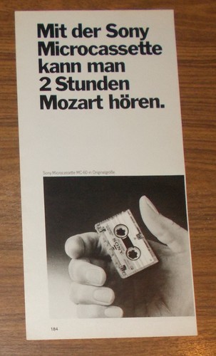 Seltene werbung sony 60 - seltene,