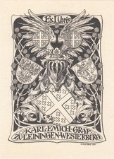 Exlibris Bookplate Klischee