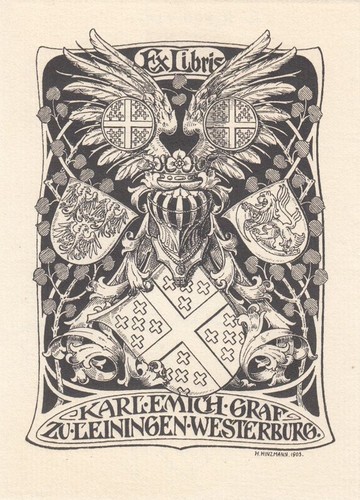 Exlibris bookplate klischee - bookplate,