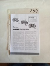 Tractor brochures, Lanz, other