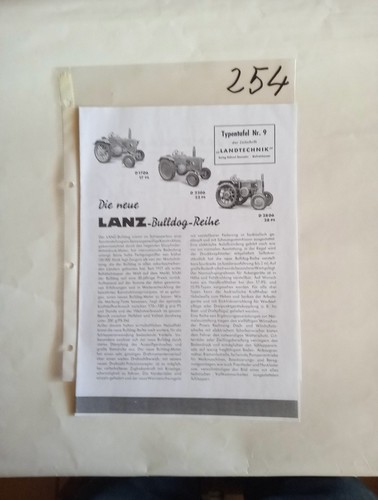 Schlepper prospekte lanz - schlepper, prospekte,