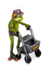Dekofigur frosch oma rentnerin - frosch,