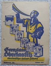 Zeitung Grenzland Oberlausitz 1937 Zittau Kirche Kittlitz Lusatia Verein Reklame