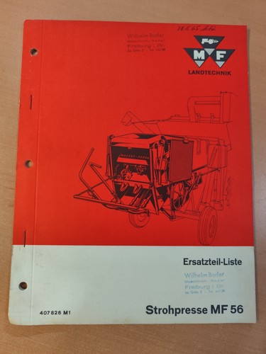 Massey ferguson strohpresse - ferguson, mf