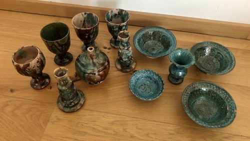 Tongeschirr set teilig aus - tongeschirr, 12-teilig