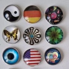 9x Click Buttons Druckknopf