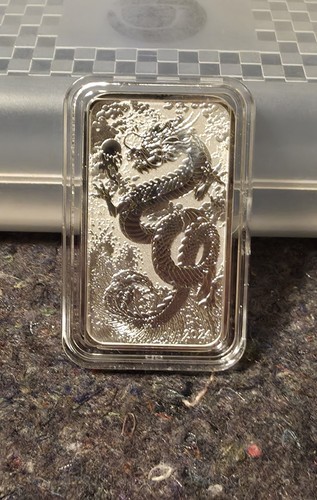 Silber münzbarren dragon - münzbarren, oz