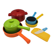 GILOBABY Kinderküche Töpfe Lebensmittel Spielküche Zubehör Kinder Spiel NEU