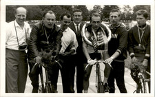 FOTO AK FAHRRAD RADRENNEN BAMBERG UM 1950